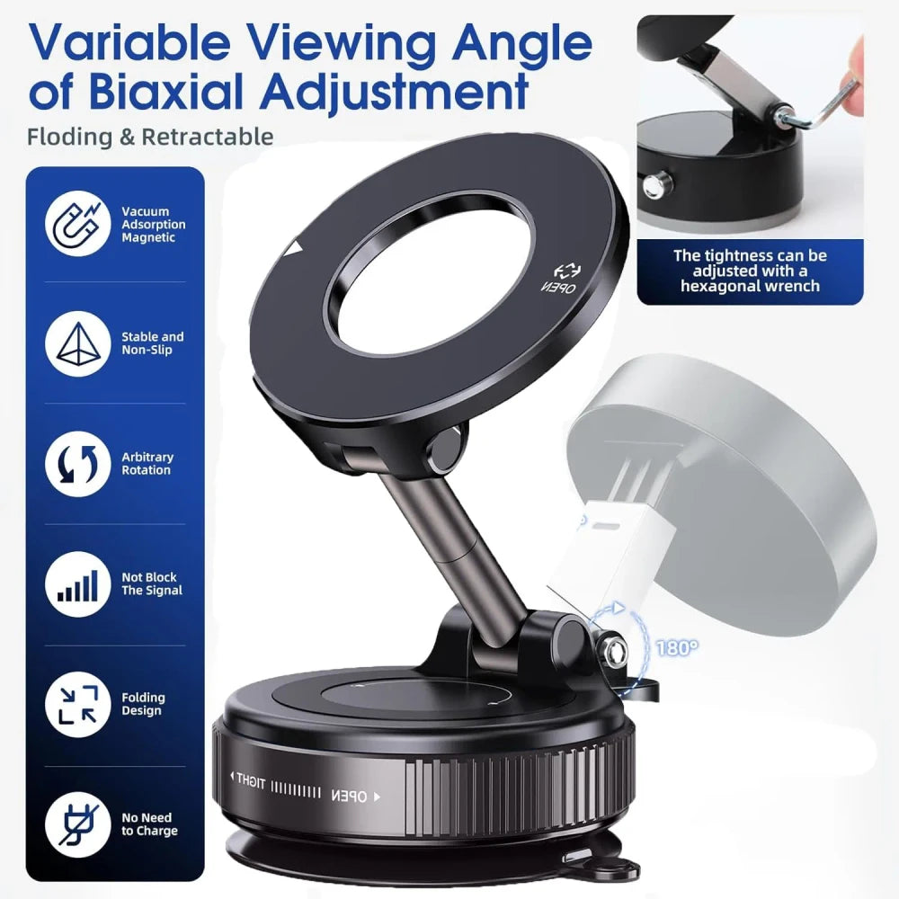 Magnetic Foldable Car Phone Mount